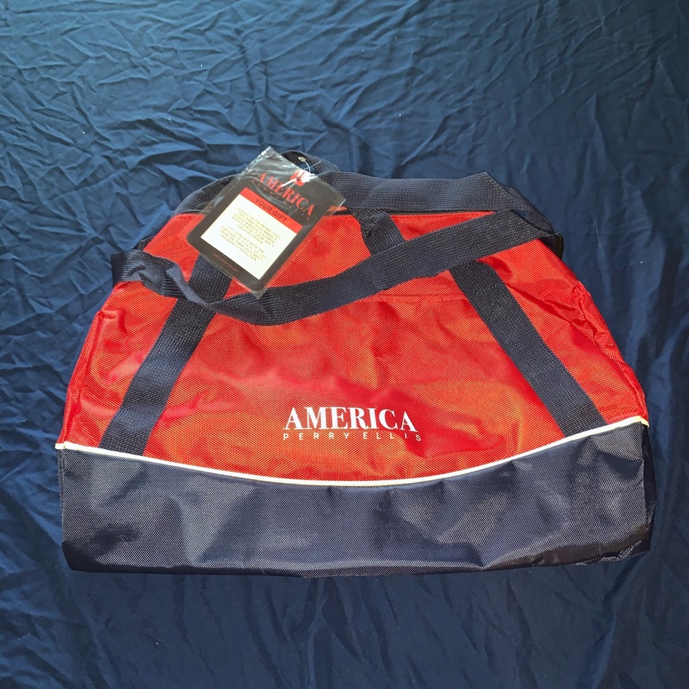 Vintage “America” Perry Ellis Duffle/Travel Bag